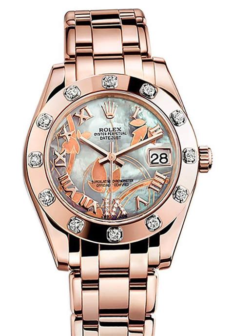 ROLEX 81315 Pearlmaster 34 Goldust Dream Roman Diamonds 